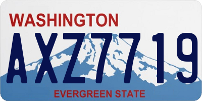 WA license plate AXZ7719