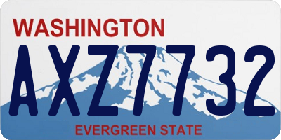 WA license plate AXZ7732