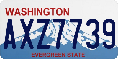 WA license plate AXZ7739