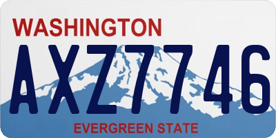 WA license plate AXZ7746