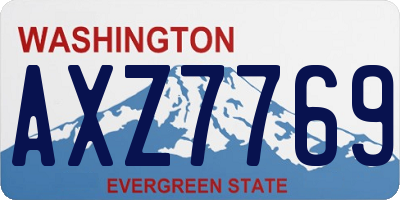 WA license plate AXZ7769
