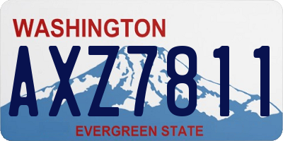 WA license plate AXZ7811