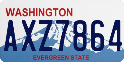 WA license plate AXZ7864