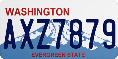WA license plate AXZ7879