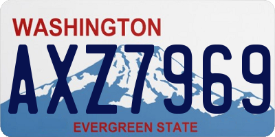 WA license plate AXZ7969