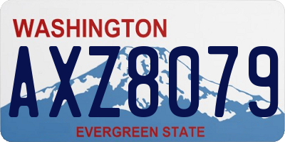 WA license plate AXZ8079
