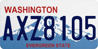 WA license plate AXZ8105