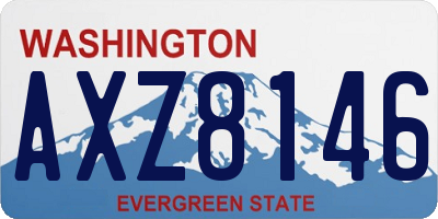 WA license plate AXZ8146