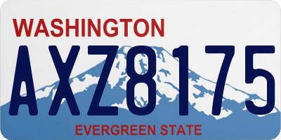 WA license plate AXZ8175