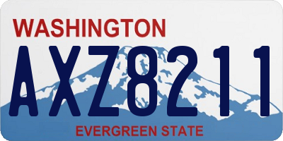 WA license plate AXZ8211