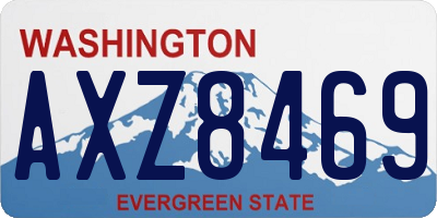 WA license plate AXZ8469