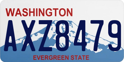 WA license plate AXZ8479