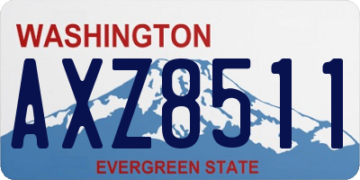 WA license plate AXZ8511
