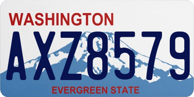 WA license plate AXZ8579