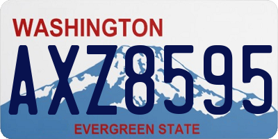 WA license plate AXZ8595