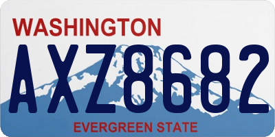WA license plate AXZ8682