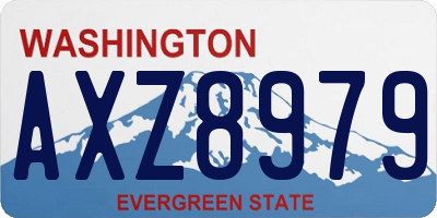 WA license plate AXZ8979
