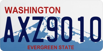 WA license plate AXZ9010