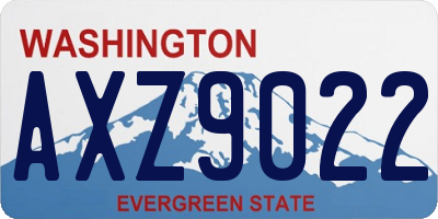 WA license plate AXZ9022