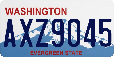 WA license plate AXZ9045
