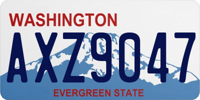 WA license plate AXZ9047