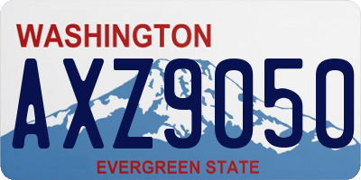 WA license plate AXZ9050