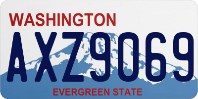 WA license plate AXZ9069