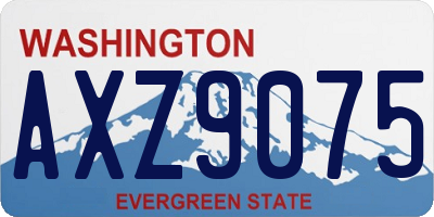 WA license plate AXZ9075