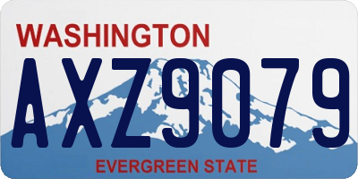 WA license plate AXZ9079