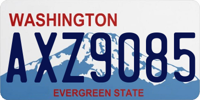 WA license plate AXZ9085