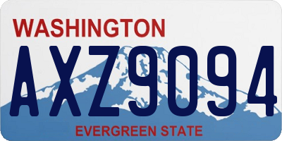 WA license plate AXZ9094