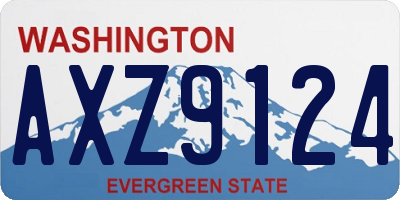 WA license plate AXZ9124