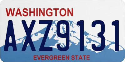 WA license plate AXZ9131