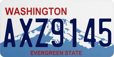 WA license plate AXZ9145