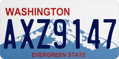 WA license plate AXZ9147
