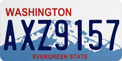 WA license plate AXZ9157