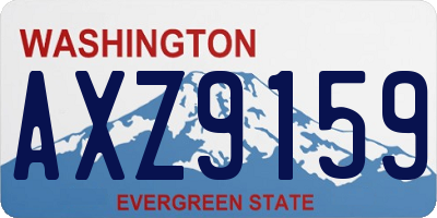 WA license plate AXZ9159