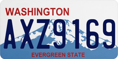 WA license plate AXZ9169