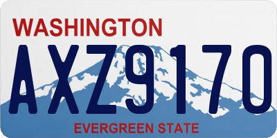WA license plate AXZ9170
