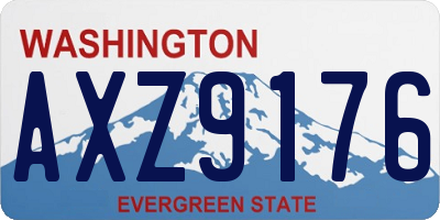 WA license plate AXZ9176