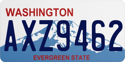 WA license plate AXZ9462
