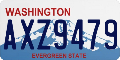 WA license plate AXZ9479