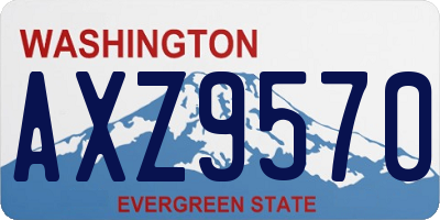 WA license plate AXZ9570