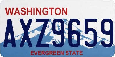 WA license plate AXZ9659