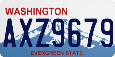WA license plate AXZ9679