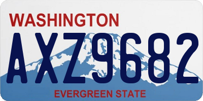 WA license plate AXZ9682