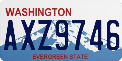 WA license plate AXZ9746