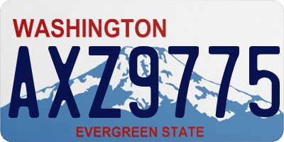 WA license plate AXZ9775