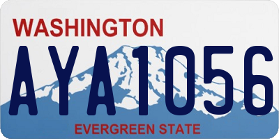 WA license plate AYA1056