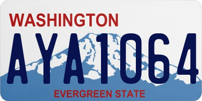 WA license plate AYA1064
